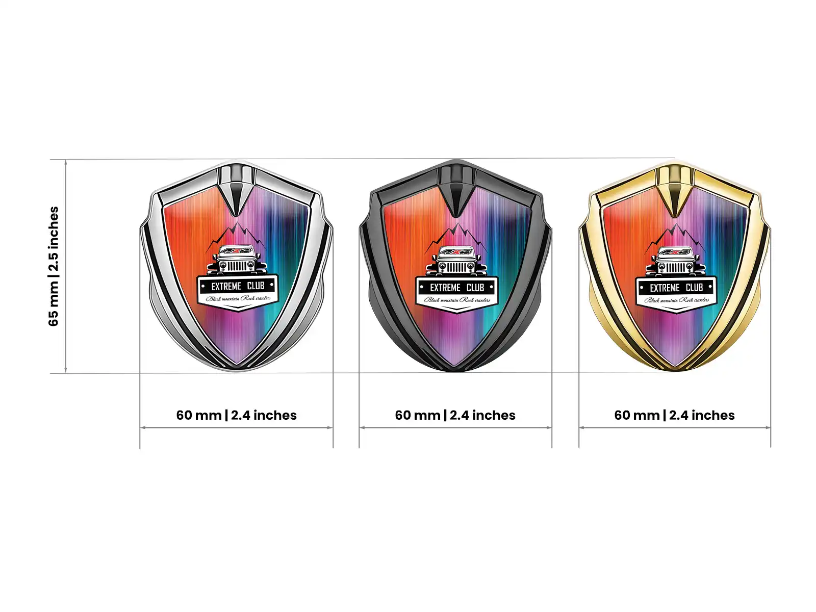 Car Brand Badges Customizable Glossy Brand